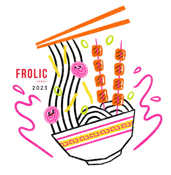 FROLIC's All-In Saimin Sticker