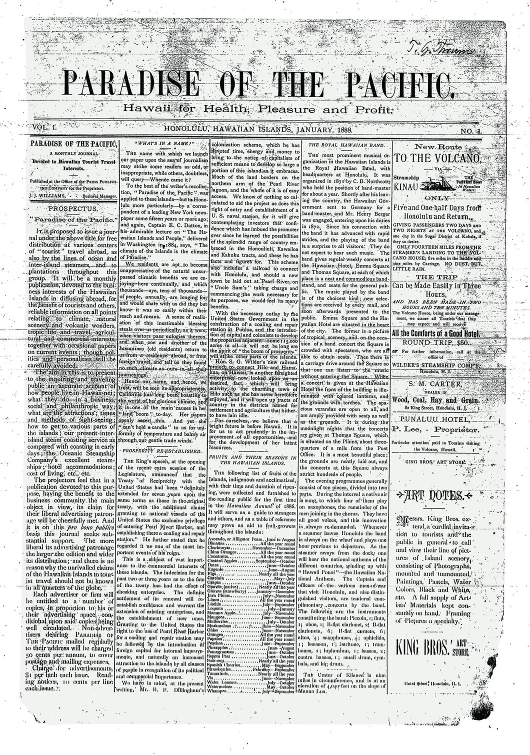 January 1888 Poster